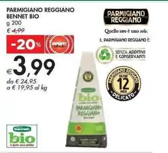 Bennet Parmigiano Reggiano Bennet Bio 200 g offerta