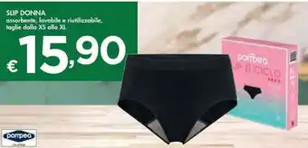 Bennet pompea Slip Donna assorbente, lavabile e riutilizzabile taglie dalla XS alla XL offerta