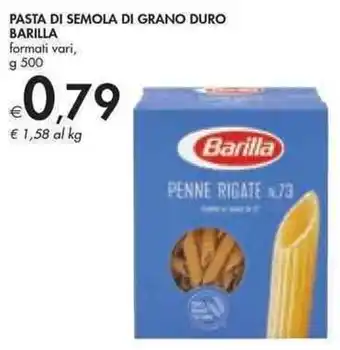 Bennet Barilla Pasta di Semola di Grano Duro formatti vari 500 g offerta