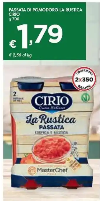 Bennet Cirio Passata di Pomodoro La Rustica 700 g offerta