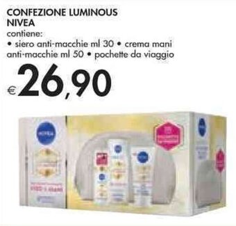 Bennet Nivea Confezione Luminous offerta