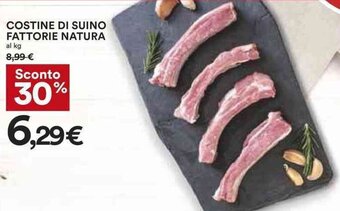 Coop Costine Di Suino Fattorie Natura offerta