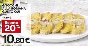 Coop Gnocchi Alla Romana Gusto Qui offerta