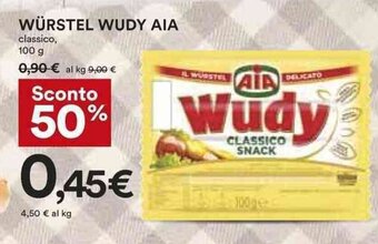Coop AIA Würstel Wudy classico offerta