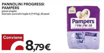 Coop Pampers Pannolini Progressi offerta