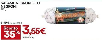 Coop Negroni Salame Negronetto 210 g offerta