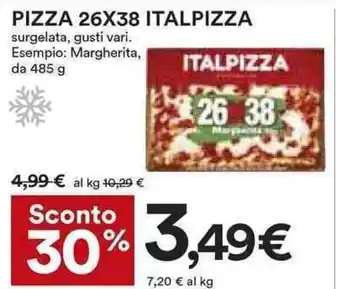 Coop Italpizza Pizza 26 x 38 485 g offerta