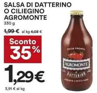 Coop Agromonte Salsa di Datterino o Ciliegino 330 g offerta