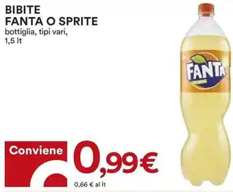 Coop Fanta O Sprite Bibite 1,5 lt offerta