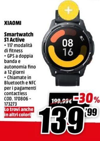 MediaWorld Xiaomi Smartphone S1 Active offerta