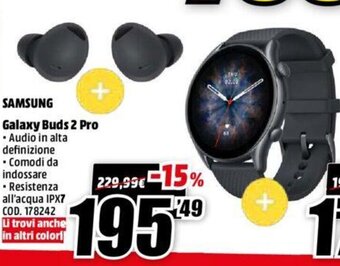 MediaWorld Samsung Galaxy Buds 2 Pro offerta