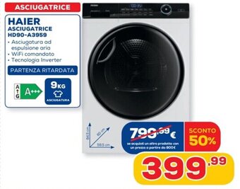Euronics Haier Asciugatrice HD90-A3959 offerta