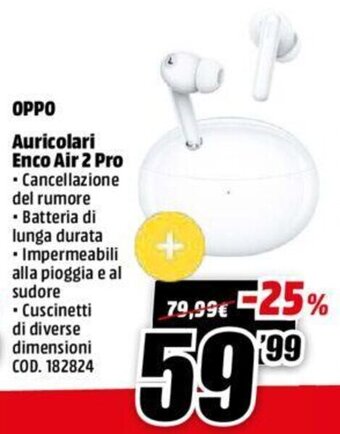MediaWorld oppo Auricolari Enco Air 2 Pro offerta