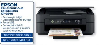 Euronics Epson Multifunzione Expression XP-2200 offerta
