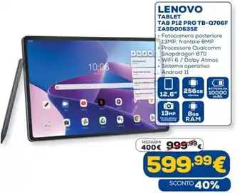 Lenovo Tablet Tab P12 Pro TB-Q706F ZA9D0063SE