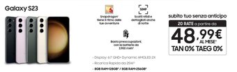 Euronics Samsung Galaxy S23 offerta