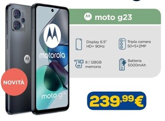 Euronics Motorola moto g23 offerta