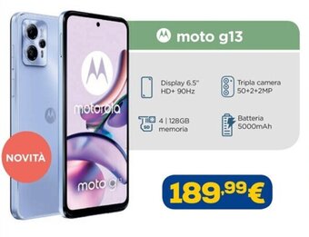 Euronics Motorola moto g13 offerta