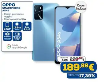 Euronics Oppo Smartphone A54S offerta