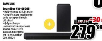MediaWorld Samsung Soundbar HW-Q600B offerta