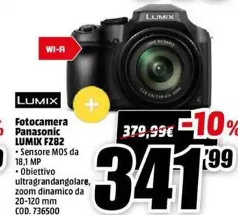 MediaWorld Lumix Fotocamera Panasonic FZ82 offerta