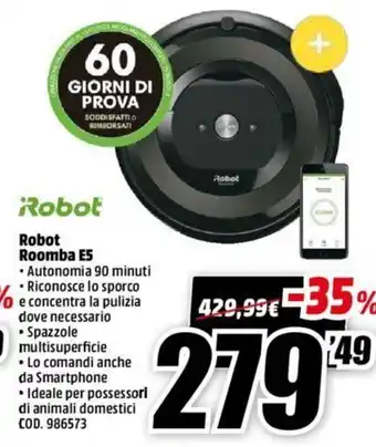 MediaWorld Robot Roomba E5 offerta