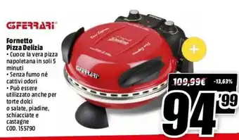 MediaWorld Ferrari Fornetto Pizza Delizia offerta