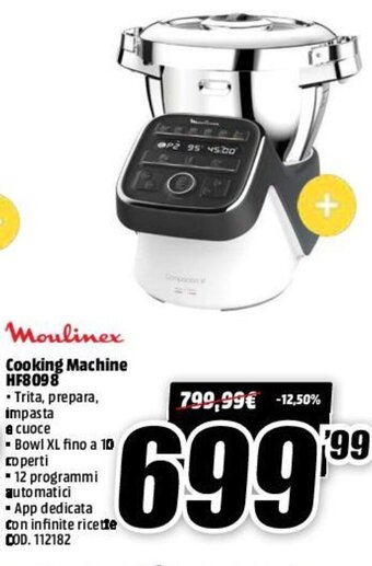 MediaWorld Moulinex Cooking Machine HF8098 offerta