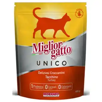 Miglior gatto unico croccantini tacchino busta 400 grammi