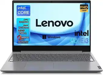 Amazon Lenovo | notebook pc portatile i3 | 1115g4 | 16gb ram ddr4 | display 15.6 full hd | sshd 756 gb | wi fi, bt | windows 11 p... offerta