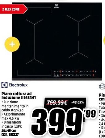MediaWorld Electrolux Piano Cottura Ad Induzione LIL63441 offerta