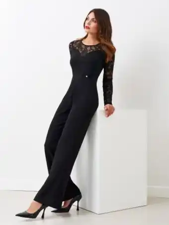 Tuta con inserti in pizzo