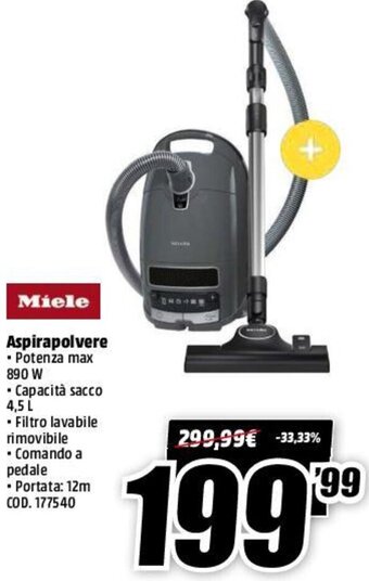 MediaWorld Miele Aspirapolvere offerta