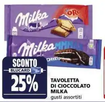 Il Gigante Milka tavoletta di cioccolato gusti assortiti offerta