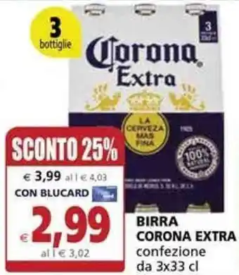 Il Gigante Corona Extra Birra Confezione da 3x33 cl offerta
