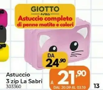 Orizzonte Giotto Astuccio scuola offerta