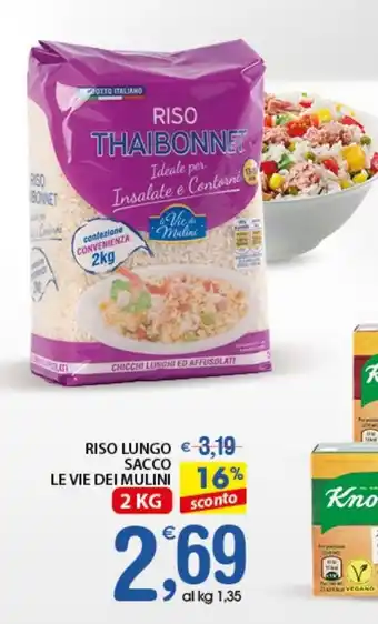 Qui Discount Le Vie Dei Mulini Riso Lungo Sacco offerta