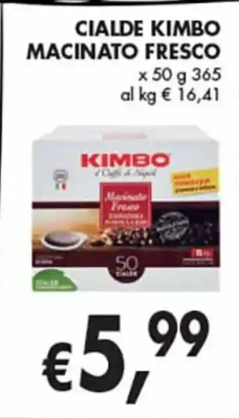 Supermercato Coal Kimbo Macinato Fresco Cialde x 50 g 365 offerta