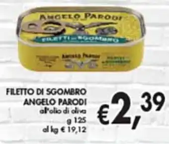 Supermercato Coal Angelo Parodi Filetto di Sgombro al'olio di oliva 125 g offerta