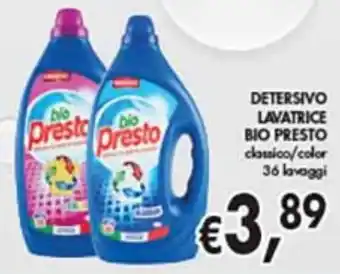 Supermercato Coal Bio Presto Detersivo Lavatrice classico/color 36 lavaggi offerta