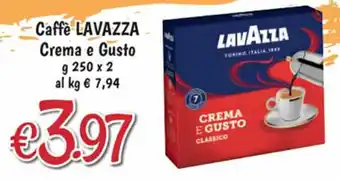 Supermercato Coal Lavazza Caffè Crema e Gusto g 250 x 2 offerta