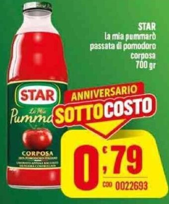 Star La Mia pummarò passata di pomodori corposa 700 gr