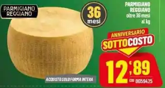 Gruppo di Palo Parmigiano Reggiano oltre 36 mesi al kg offerta
