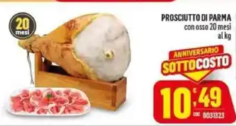 Gruppo di Palo Prosciutto di Parma con Osso 20 mesi offerta
