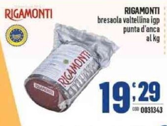 Gruppo di Palo Rigamonti Bresaola Valtellina IGP Punta D'Anca offerta