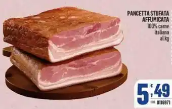 Pancetta Stufata Affumicata 100% Carne Italiana