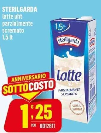 Gruppo di Palo Sterilgarda Latte uht Parzialmente Scremato 1,5 lt offerta