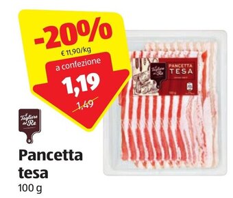 ALDI Il Tagliere del Re Pancetta tesa 100 g offerta