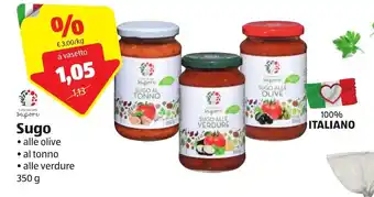 ALDI Sugo alle olive, al tonno, alle verdure 350 g offerta