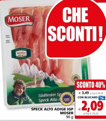 Il Gigante Speck alo adige igp 90g moser offerta